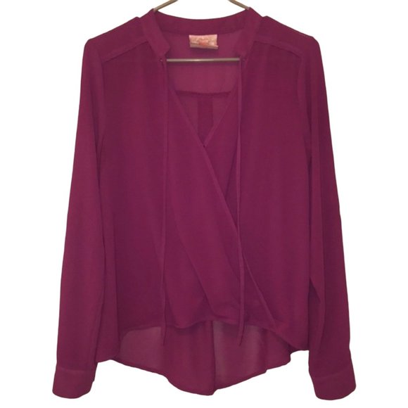 Romeo & Juliet Couture Tops - {Romeo & Juliet Couture} Purple Surplice Top - Size Small